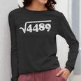 Sixty Seven 67 Meme Square Root 4489 Slang Math Teacher Women Long Sleeve T-Shirt, funny design