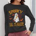 Spooky ESL Teacher Ghost Halloween School Women Women Long Sleeve T-Shirt, Esl Teacher Gifts, funny design Spooky ESL Teacher Ghost Halloween School Women Women Long Sleeve T-Shirt, Esl Teacher Gifts, funny design