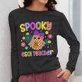 Spooky ESOL Teacher Halloween ESOL Teaching Coquette Women Long Sleeve T-Shirt, funny design