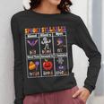 Spooky Syllables Teacher Halloween Educational Kids Women Long Sleeve T-Shirt, funny design