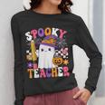 Spooky Teacher Ghost Pencil Teach Halloween Teacher Women Long Sleeve T-Shirt, funny design Spooky Teacher Ghost Pencil Teach Halloween Teacher Women Long Sleeve T-Shirt, funny design