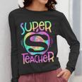 Super Teacher Back To School Apple Tie Dye First Day Women Long Sleeve T-Shirt, Super Teacher Gifts, funny design Super Teacher Back To School Apple Tie Dye First Day Women Long Sleeve T-Shirt, Super Teacher Gifts, funny design