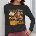 I Teach The Coolest Pumpkins In The Patch Teacher Halloween Women Long Sleeve T-Shirt, funny design I Teach The Coolest Pumpkins In The Patch Teacher Halloween Women Long Sleeve T-Shirt, funny design