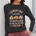 I Teach The Cutest Pumpkins In The Patch 1st Grade Teacher For Men Women Kids Women Long Sleeve T-Shirt, funny design I Teach The Cutest Pumpkins In The Patch 1st Grade Teacher For Men Women Kids Women Long Sleeve T-Shirt, funny design