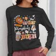 I Teach The Cutest Pumpkins In The Patch Halloween Teacher Women Long Sleeve T-Shirt, funny design I Teach The Cutest Pumpkins In The Patch Halloween Teacher Women Long Sleeve T-Shirt, funny design