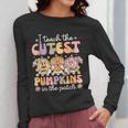 I Teach The Cutest Pumpkins In The Patch Teacher Retro Women Long Sleeve T-Shirt, funny design I Teach The Cutest Pumpkins In The Patch Teacher Retro Women Long Sleeve T-Shirt, funny design