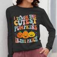 I Teach The Cutest Pumpkins In The Patch Teacher Women Long Sleeve T-Shirt, funny design I Teach The Cutest Pumpkins In The Patch Teacher Women Long Sleeve T-Shirt, funny design