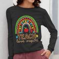 Teach Love Inspire Rainbow Leopard Cheetah Print Teacher Women Long Sleeve T-Shirt, funny design Teach Love Inspire Rainbow Leopard Cheetah Print Teacher Women Long Sleeve T-Shirt, funny design