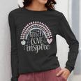 Teach Love Inspire Teacher Women Long Sleeve T-Shirt, funny design Teach Love Inspire Teacher Women Long Sleeve T-Shirt, funny design