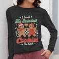 I Teach The Smartest Cookies In The Batch Teacher Christmas For Men Women Kids Women Long Sleeve T-Shirt, funny design
