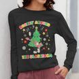 Teacher Christmas Shirts Pajama Matching Rockin' Around The Classroom -Adult Short Sleeve Small Modern Festive Christmas Teacher Xmas Vibes T-Shirt Women Long Sleeve T-Shirt, funny design