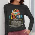 Teacher Definition Teaching School Teacher Men Women Women Long Sleeve T-Shirt, funny design