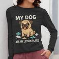 Teacher My Dog Ate My Lesson Plans School Staff Women Long Sleeve T-Shirt, funny design