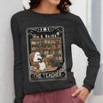 The Teacher Ghost Book Reading Books Lover Halloween Women Long Sleeve T-Shirt, funny design