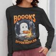 Teacher Halloween Ghost Reading Book Animal Boooks Are Women Long Sleeve T-Shirt, funny design Teacher Halloween Ghost Reading Book Animal Boooks Are Women Long Sleeve T-Shirt, funny design