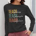 Teacher Kindness Compassion Confidence Teaching Women Long Sleeve T-Shirt, funny design Teacher Kindness Compassion Confidence Teaching Women Long Sleeve T-Shirt, funny design