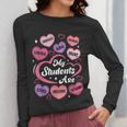 Teacher Positive Affirmations Candy Heart Valentine's Day Women Long Sleeve T-Shirt, funny design Teacher Positive Affirmations Candy Heart Valentine's Day Women Long Sleeve T-Shirt, funny design