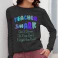 Teacher Shark Don't Stress Do Your Best Forget The Rest Women Long Sleeve T-Shirt, funny design Teacher Shark Don't Stress Do Your Best Forget The Rest Women Long Sleeve T-Shirt, funny design