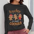 Teacher Of Smart Cookies Gingerbread Christmas Teacher Cute Men Women Kids Women Long Sleeve T-Shirt, funny design
