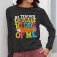 My Teacher Survived 100 Days Of Me 100th Day Of School Kids Women Long Sleeve T-Shirt, funny design My Teacher Survived 100 Days Of Me 100th Day Of School Kids Women Long Sleeve T-Shirt, funny design