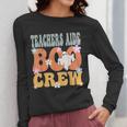 Teachers Aide Boo Crew Ghost Groovy Halloween For Women Women Long Sleeve T-Shirt, funny design Teachers Aide Boo Crew Ghost Groovy Halloween For Women Women Long Sleeve T-Shirt, funny design