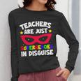 Teachers Are Just Superheroes In Disguise School Women Long Sleeve T-Shirt, funny design Teachers Are Just Superheroes In Disguise School Women Long Sleeve T-Shirt, funny design