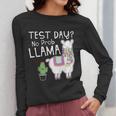 Teachers Testing Day Test Day No Prob Llama Teacher Women Long Sleeve T-Shirt, funny design Teachers Testing Day Test Day No Prob Llama Teacher Women Long Sleeve T-Shirt, funny design