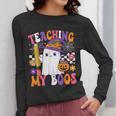 Teaching My Boos Ghost Teacher Cute Pencil Halloween Teacher Women Long Sleeve T-Shirt, funny design Teaching My Boos Ghost Teacher Cute Pencil Halloween Teacher Women Long Sleeve T-Shirt, funny design