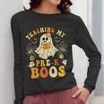 Teaching My Pre-K Boos Crew Teachers Halloween Ghost Women Long Sleeve T-Shirt, funny design