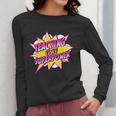 Teaching Is My Superpower Retro Comic Super Teacher Women Long Sleeve T-Shirt, Super Teacher Gifts, funny design