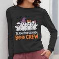 Team Preschool Boo Crew Halloween Teacher Student Costume Women Long Sleeve T-Shirt, funny design Team Preschool Boo Crew Halloween Teacher Student Costume Women Long Sleeve T-Shirt, funny design