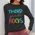 Third Grade Rocks Shirt Team 3rd Grade Teacher Women Long Sleeve T-Shirt, funny design