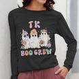 TK Boo Crew Retro Groovy Halloween Floral Ghost TK Teacher Women Long Sleeve T-Shirt, Groovy Teacher Gifts, funny design TK Boo Crew Retro Groovy Halloween Floral Ghost TK Teacher Women Long Sleeve T-Shirt, Groovy Teacher Gifts, funny design