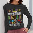 Toddler Negotiator Preschool Teacher Humor Babysitters Women Long Sleeve T-Shirt, funny design