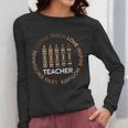 History Teacher Teach Love African American Men Women Women Long Sleeve T-Shirt, History Teacher Gifts, funny design
