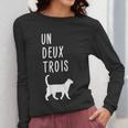 Un Deux Trois Cat Shirt French Teacher Women Long Sleeve T-Shirt, funny design