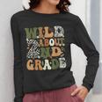 Wild About 2nd Grade Teacher Student First Day Of School Women Long Sleeve T-Shirt, 2nd Grade Teacher Gifts, First Grade Teacher Gifts, funny design