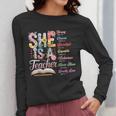 Women Bible Verse Christian Teacher God Says Back To School Women Long Sleeve T-Shirt, funny design