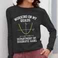 Working On My Quads Algebra Math Gym Teacher Women Long Sleeve T-Shirt, funny design Working On My Quads Algebra Math Gym Teacher Women Long Sleeve T-Shirt, funny design