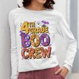 4th Grade Boo Crew Ghost Halloween Teacher Costume Women Long Sleeve T-Shirt, 4th Grade Teacher Gifts, funny design 4th Grade Boo Crew Ghost Halloween Teacher Costume Women Long Sleeve T-Shirt, 4th Grade Teacher Gifts, funny design