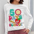 50 Days Of School Teacher Happy 50th Day Of School Kids Women Long Sleeve T-Shirt, funny design 50 Days Of School Teacher Happy 50th Day Of School Kids Women Long Sleeve T-Shirt, funny design
