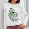 AAC Ghost Tell Me About It Speech Pathology AAC Sped Teacher Women Long Sleeve T-Shirt, funny design
