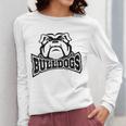 Bulldogs Teacher Student School Sports Fan Team Spirit Women Long Sleeve T-Shirt, funny design