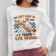 You Can't Scare Me I Teach 6th Grade Retro Teacher Halloween Women Long Sleeve T-Shirt, funny design You Can't Scare Me I Teach 6th Grade Retro Teacher Halloween Women Long Sleeve T-Shirt, funny design