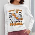 You Can't Scare Me I Teach Science Retro Teacher Halloween Women Long Sleeve T-Shirt, Science Teacher Gifts, funny design