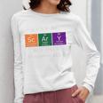 Chemisty Science Teacher Periodic Table Halloween Women Long Sleeve T-Shirt, Science Teacher Gifts, funny design