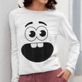 Creepy Carrots Face Teacher Halloween Costume Matching Women Long Sleeve T-Shirt, funny design