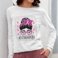 CTE Teacher In October We Wear Pink Breast Cancer Awareness Women Long Sleeve T-Shirt, funny design