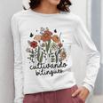 Cultivando Bilingues Dual Language Crew Bilingual Teacher Men Women Girls Kids Women Long Sleeve T-Shirt, funny design Cultivando Bilingues Dual Language Crew Bilingual Teacher Men Women Girls Kids Women Long Sleeve T-Shirt, funny design