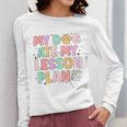 My Dog Ate My Lesson Plan Kindergarten Teacher Dog Lover For Men Women Women Long Sleeve T-Shirt, funny design My Dog Ate My Lesson Plan Kindergarten Teacher Dog Lover For Men Women Women Long Sleeve T-Shirt, funny design
